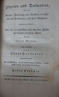 Breton de la Martiniére Jean Baptiste Joseph: Illyrien und Dalmatien, oder Sitten, Gebräuche und Trachten der Illyrier und Dalmatier, und ihrer Nachbarn